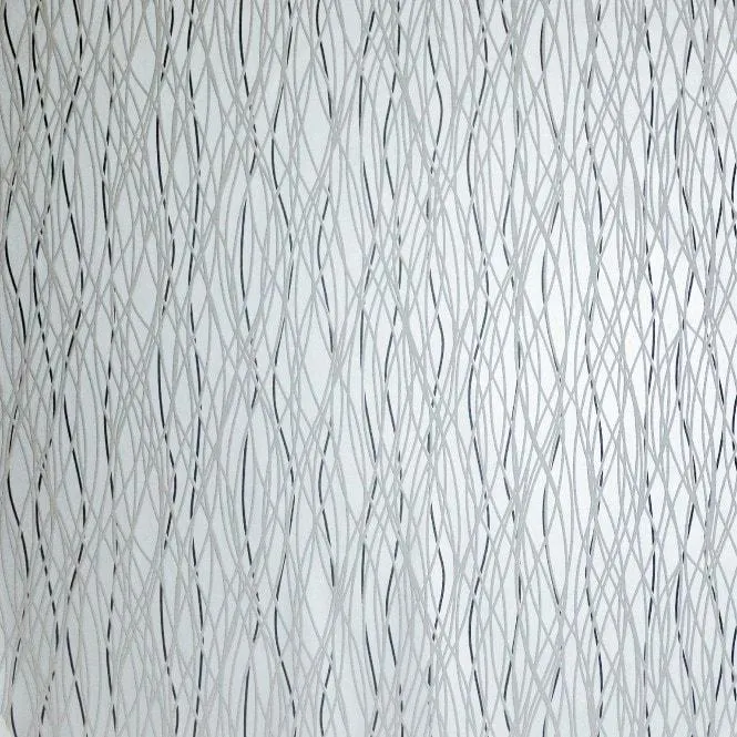 Twist wallpaper in Silver