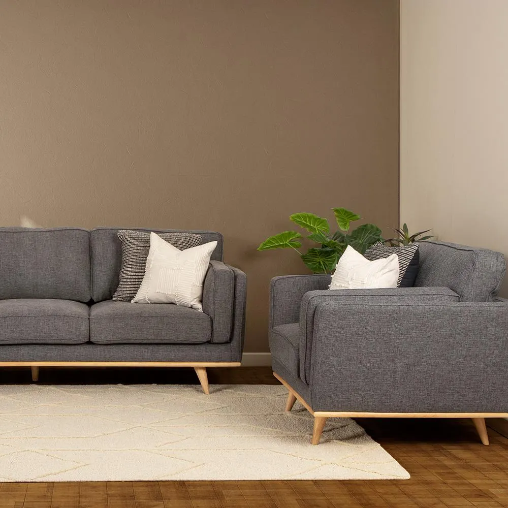 Vermont Chair, Dark Grey/Light Leg