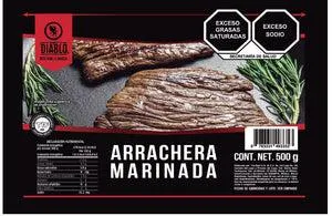 ARRACHERA MARINADA DE RES DIABLO 500 GR.