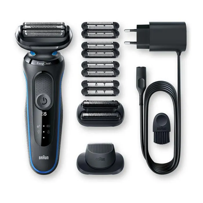 Braun Series 5 50-B1820s Oplaadbaar scheerapparaat voor mannen Zwart, Blauw