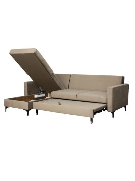 Narożnik Milano (plusz brąz)