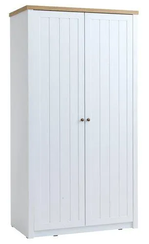 Armario MARKSKEL 112x210 blanco/roble