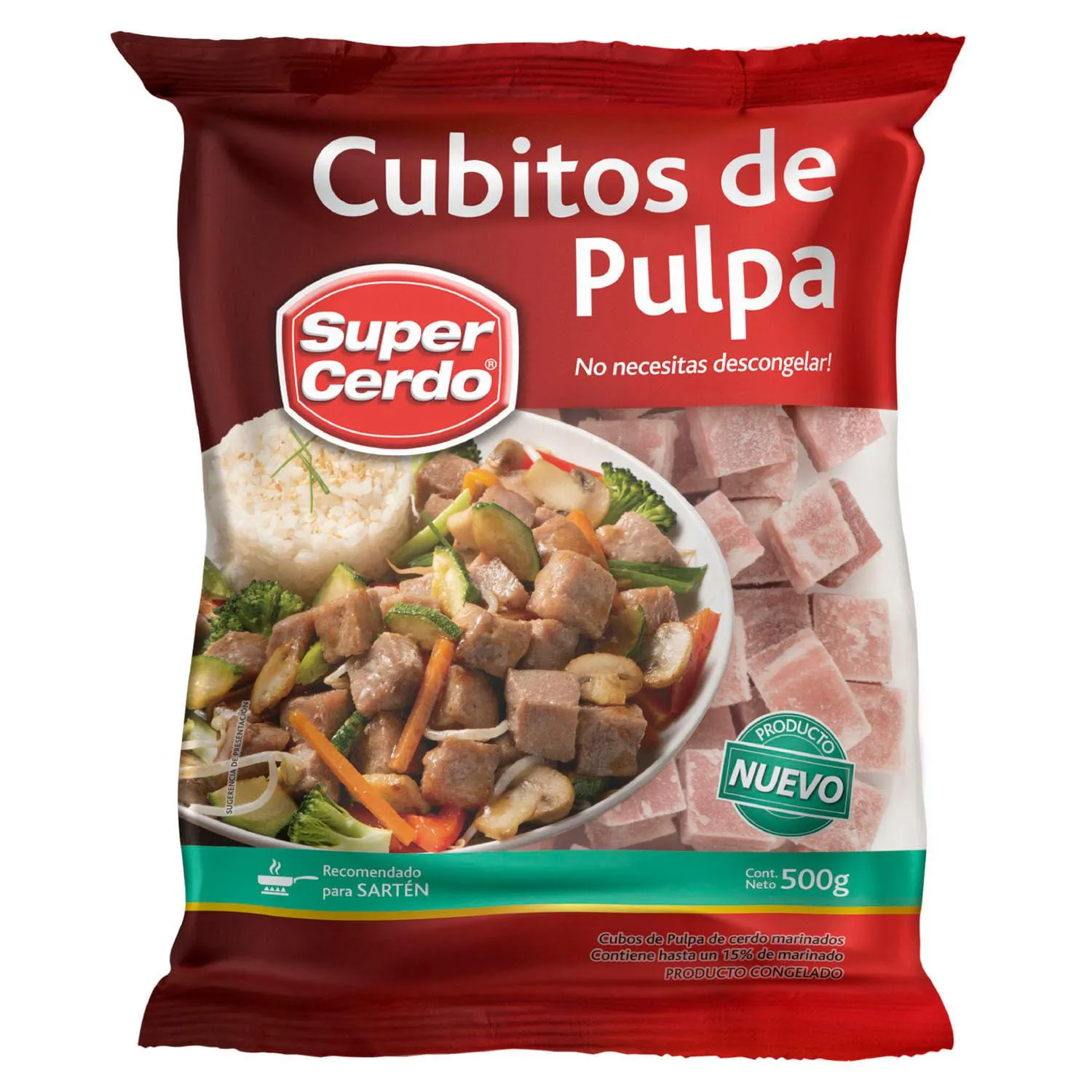 Cubitos de pulpa 500 g