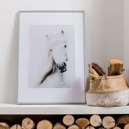 CORNICE MILO 40X50 CM LEGNO SILVER