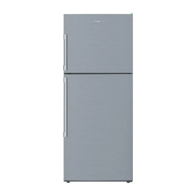 Blomberg 28 in. 13.5 cu. ft. Counter Depth Top Freezer Refrigerator with Ice Maker - Stainless Steel
