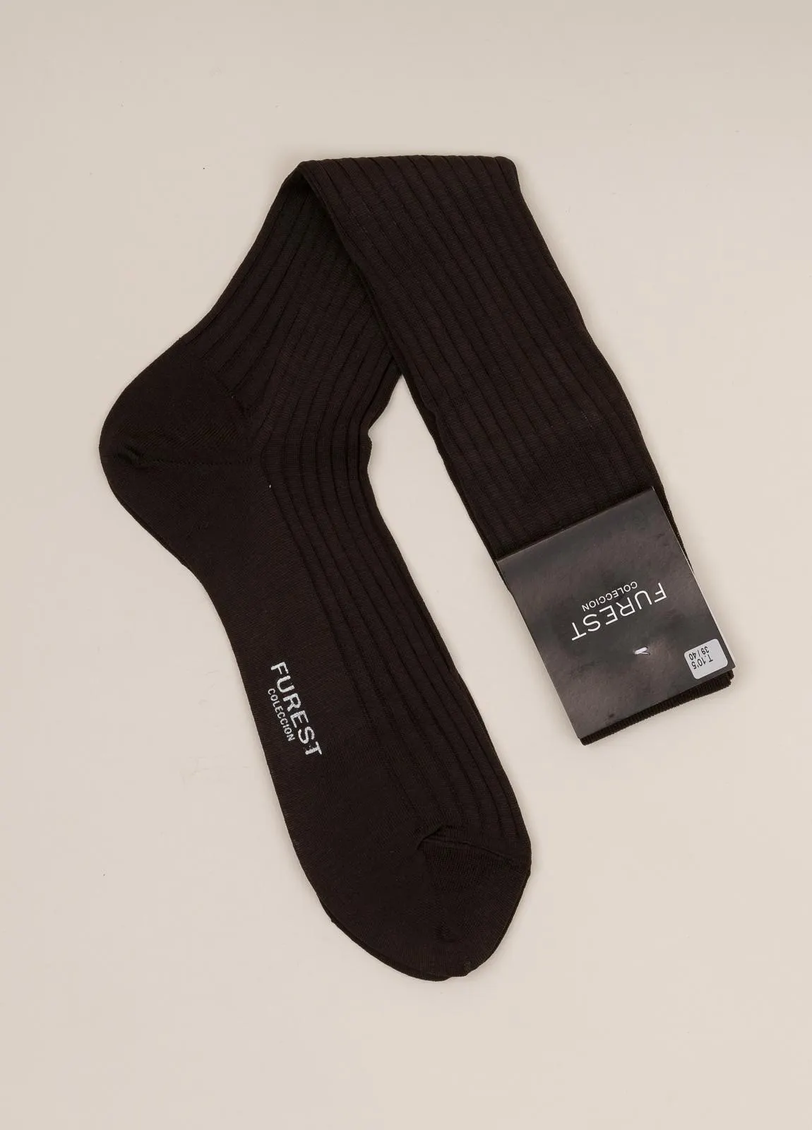 Calcetín FUREST COLECCIÓN largo marrón hilo de Escocia