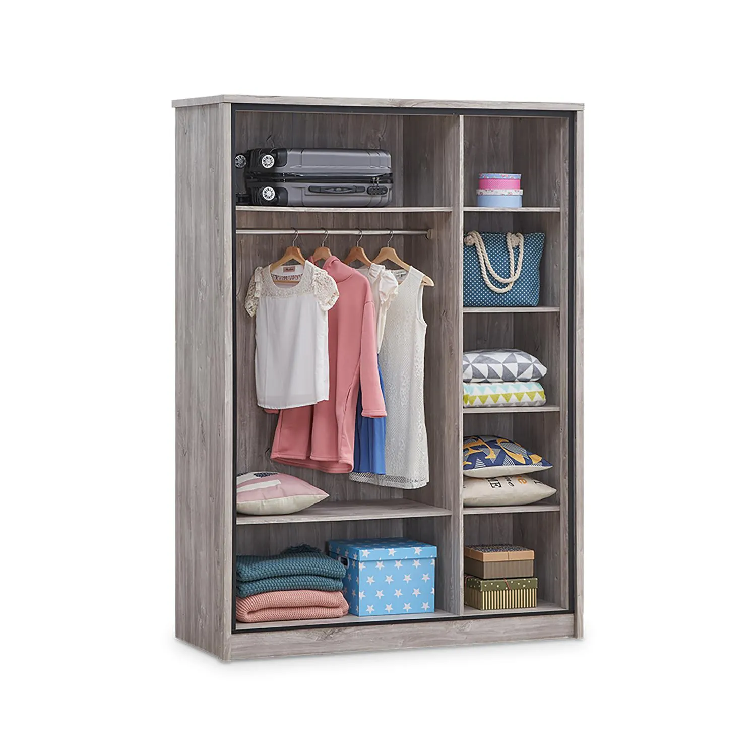 Kleerkast CANETTI New Grey Oak 3D