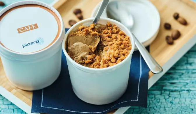 2 mini-pots café, crème glacée au café