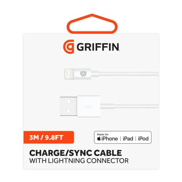 Griffin3m USB-A to Lightning Cable