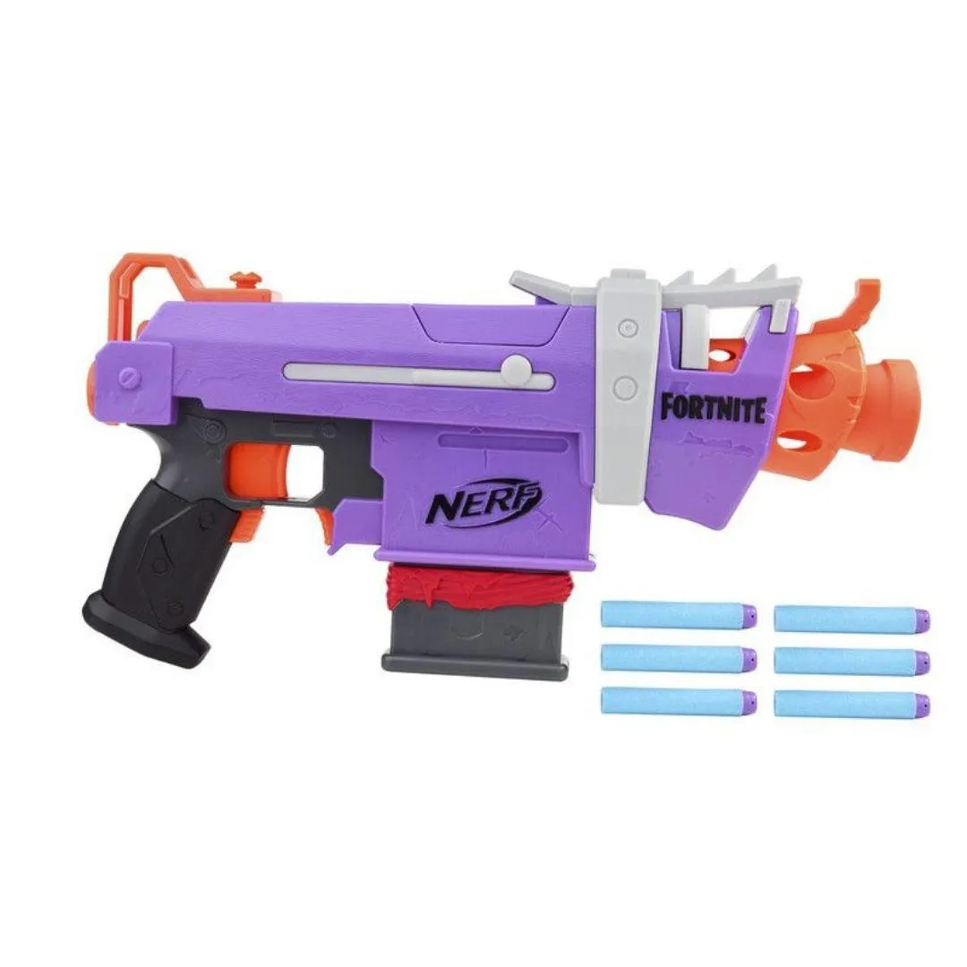 Nerf Fortnite SMG-E Motorized Dart Blaser with 6 Darts