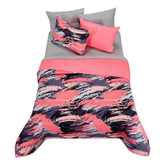 EDRECOLCHA MATRIMONIAL MILITAR PINK