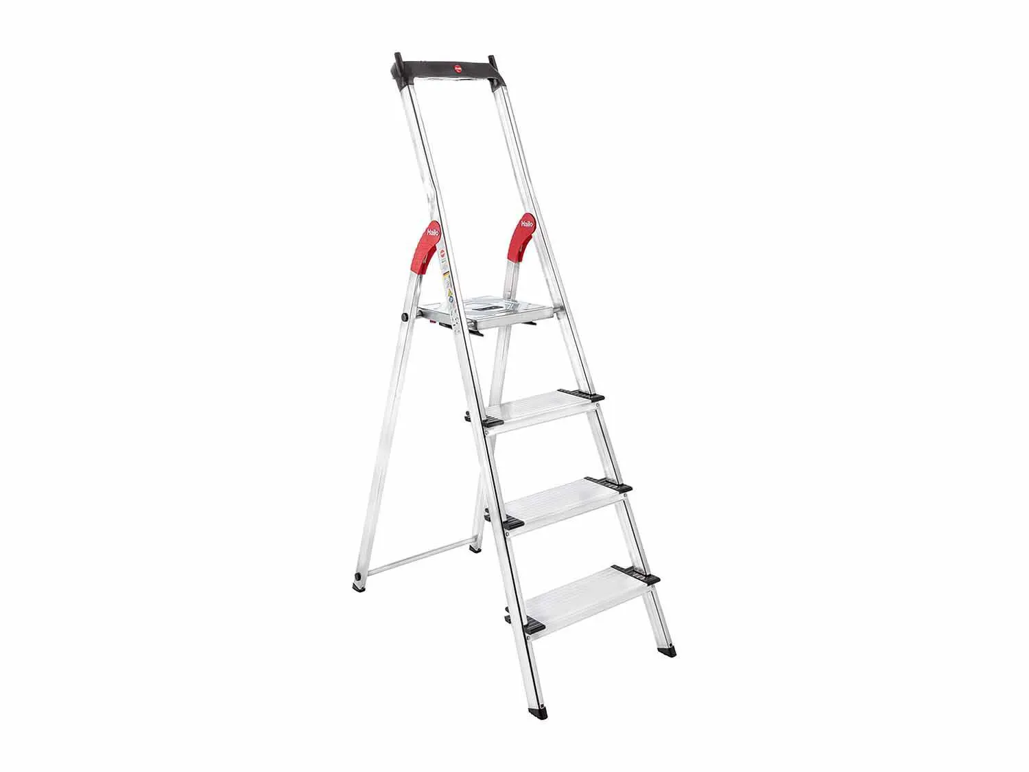 Hailo Escalera de tijera de aluminio 161 x 60 cm