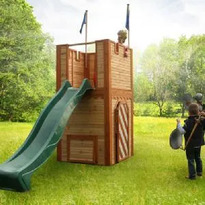 Axi Arthur Wooden Castle with slide