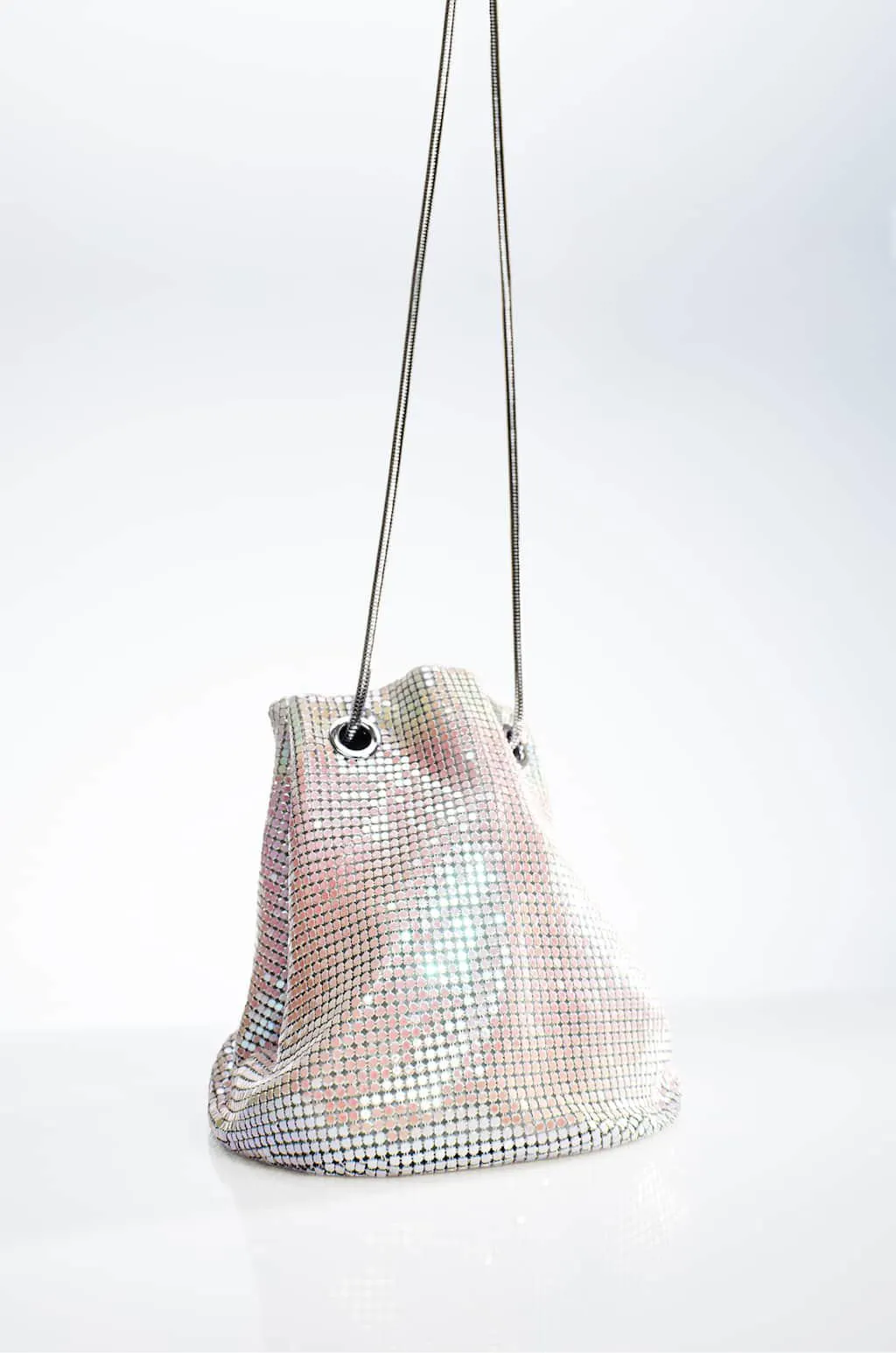 BORSA STILE SACCO METALLIZZATA