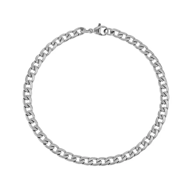 Stainless Steel Men’s Curb Bracelet
