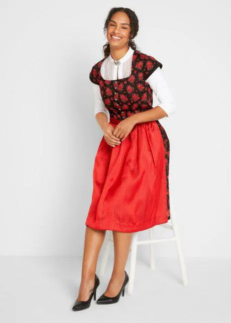 Abito bavarese a maniche corte