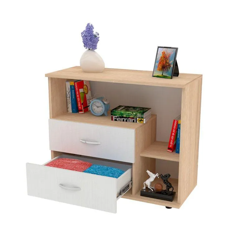 Gavetero Versalles Natural/Blanco