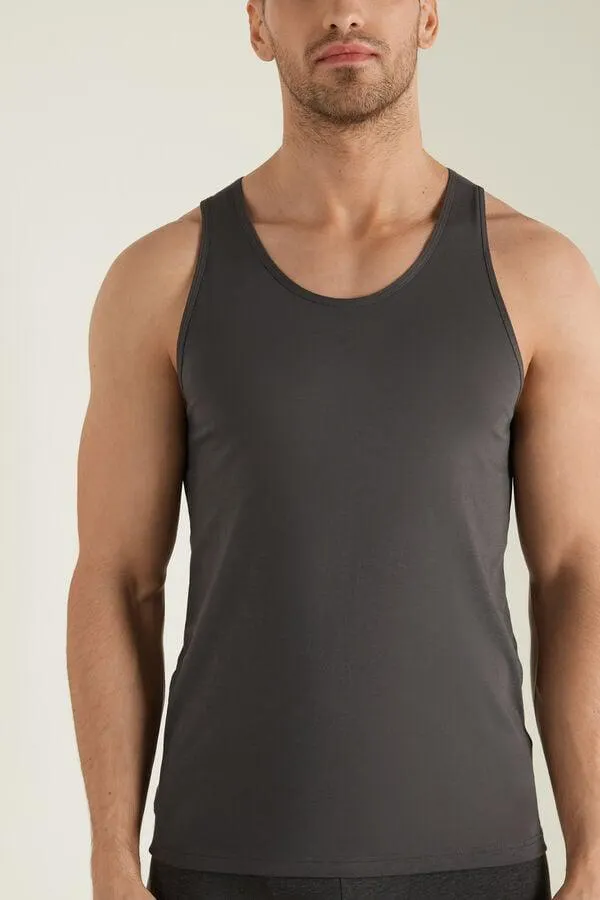 Canotta in Jersey di Cotone