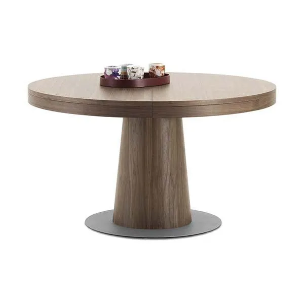 Mesa Granada con tablero extensible - A74½xL130xL130/182cm.