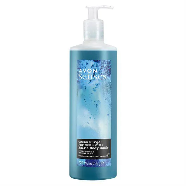 Senses Ocean Surge -pesuneste hiuksille ja vartalolle 720 ml
