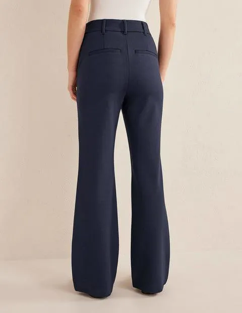 Pantalon évasé en point de Rome