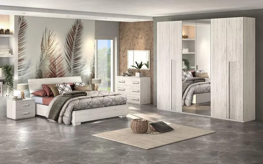 Camera da letto completa con letto contenitore