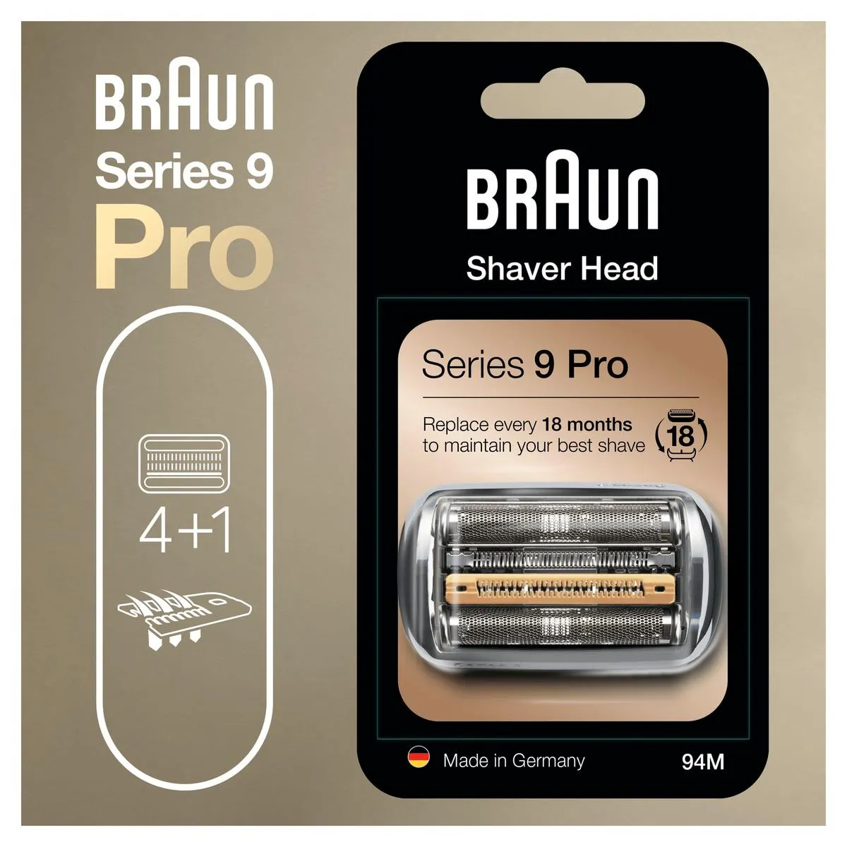 Braun 94M Series 9 Pro Ajopää hopea