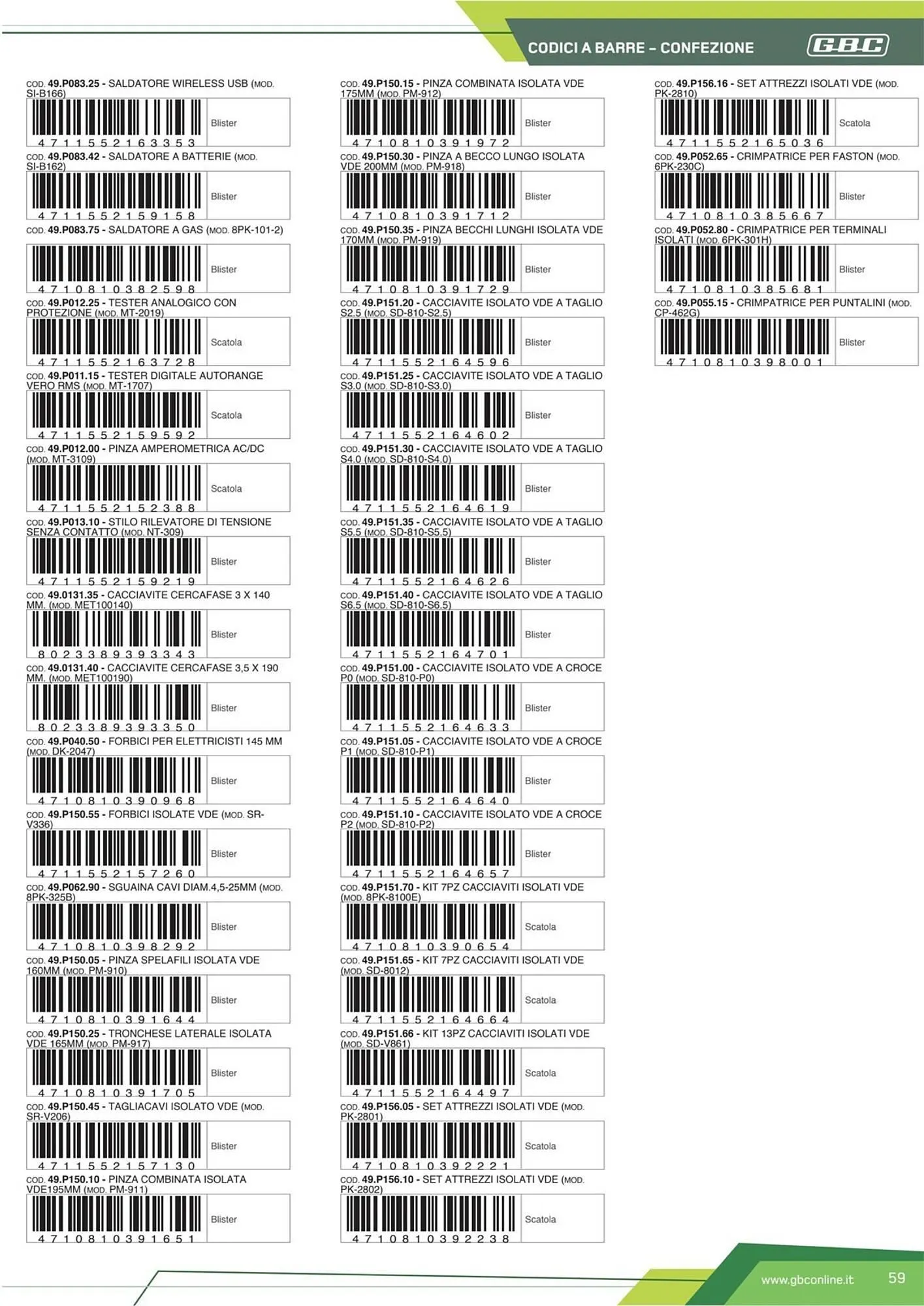 Volantino Gbc da 21 febbraio a 31 dicembre di 2023 - Pagina del volantino 59