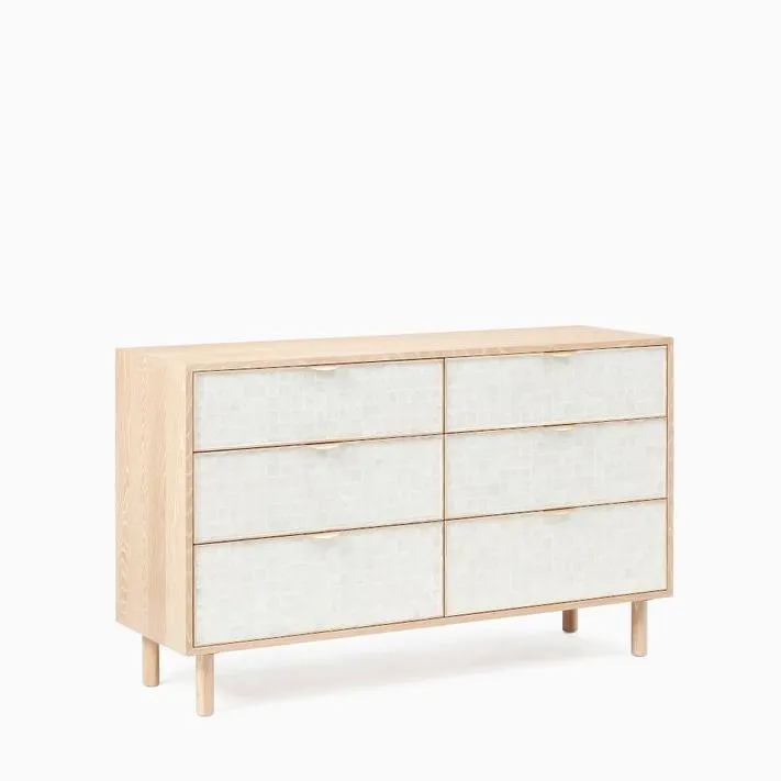 Ella Capiz 6-Drawer Dresser