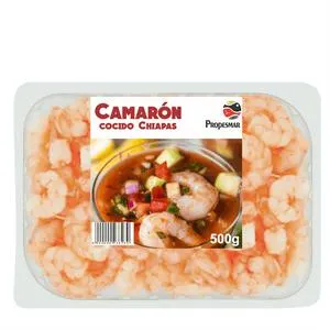 CAMARON COCIDO CHIAPAS TALLA 41/50 500 GR.