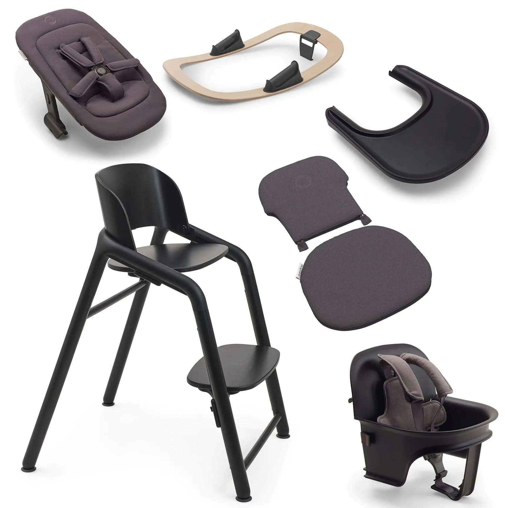 Bugaboo Giraffe Highchair Complete Newborn Bundle in Black