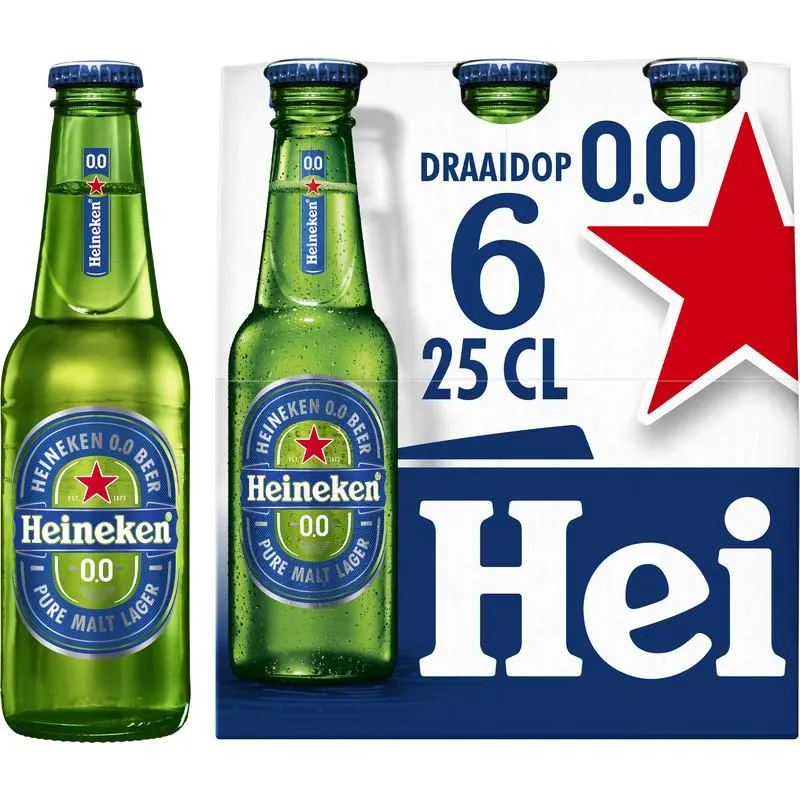 Heineken Premium pilsener 0.0 draaidop 6-pack