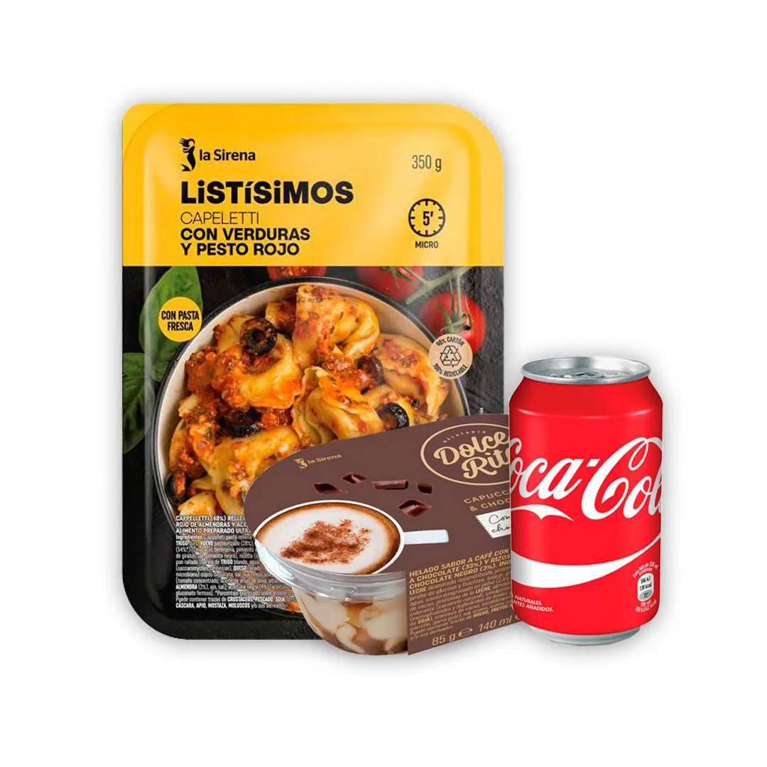 Menu&Go Lístisimos + Bebida + Postre 4,5€
