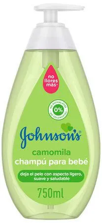 Champú infantil Johnson's 750ml camomila para un cabello brillante