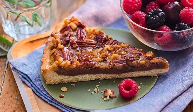 Tarte aux noix et noix de pécan, 1 part