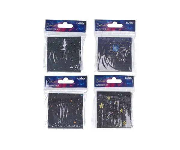 Samolepicí bloček 7x7 cm , 100 listů - Zodiac