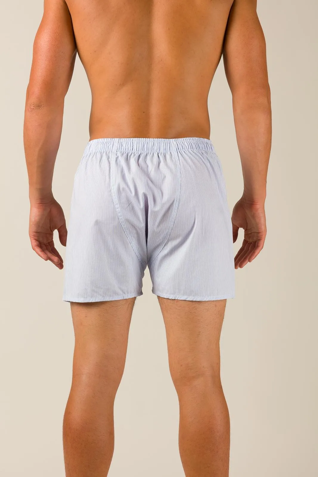 Boxer FUREST COLECCIÓN raya clásica azul celeste