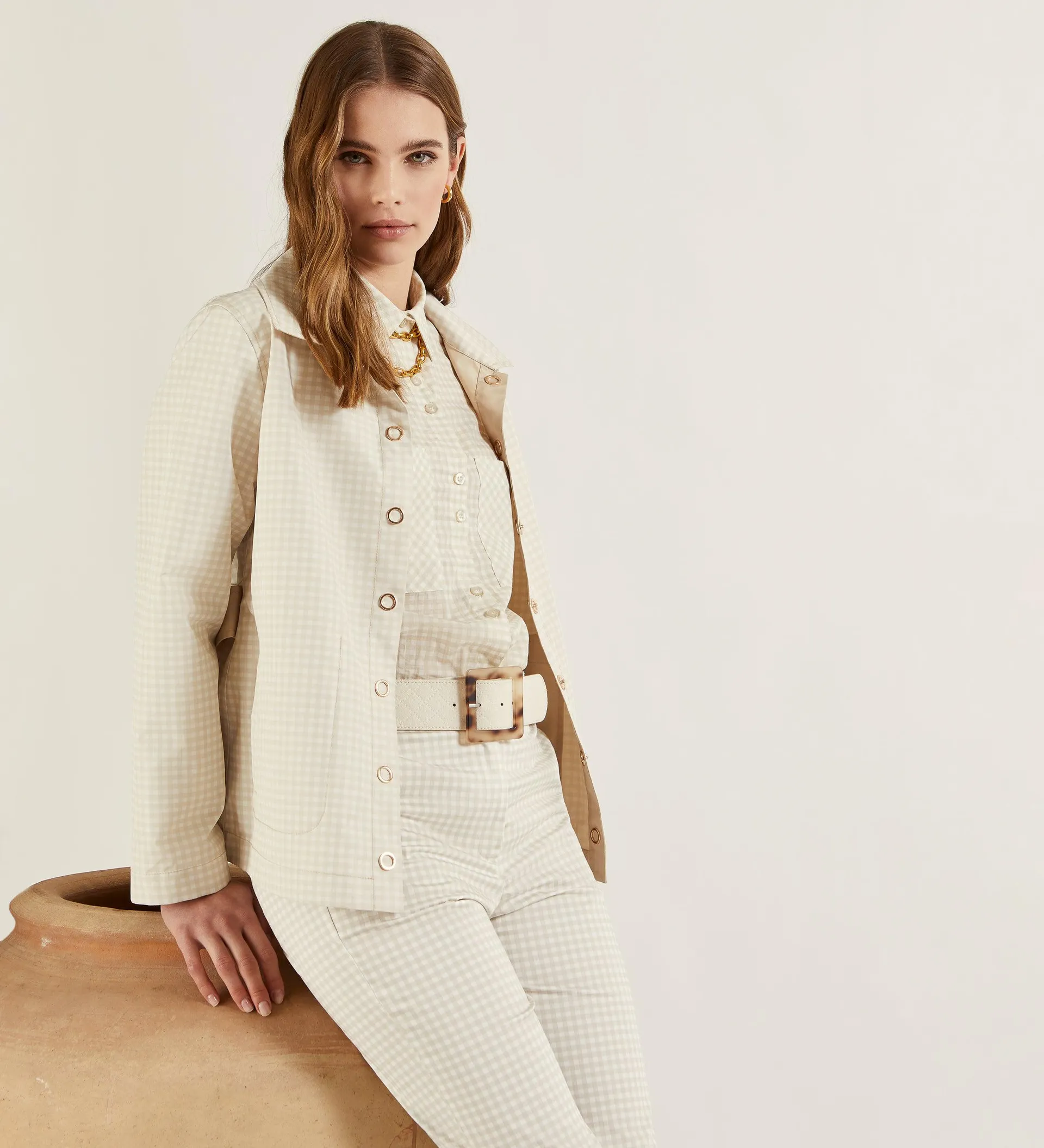 Parka corta reversible