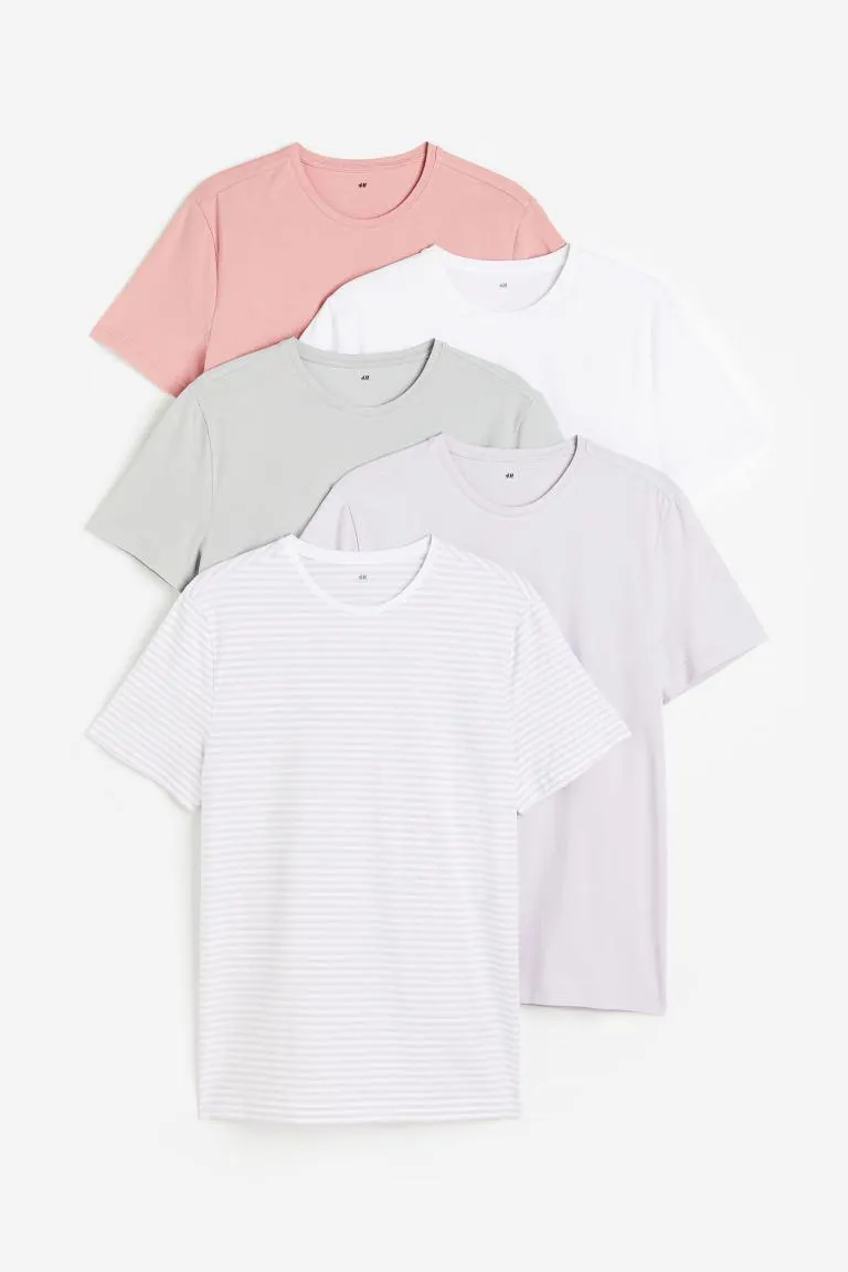 5-pack Slim Fit T-shirts