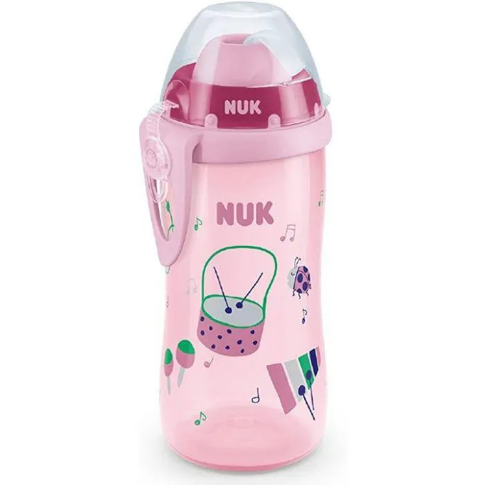 Flexi cup pillipullo 300 ml roosa