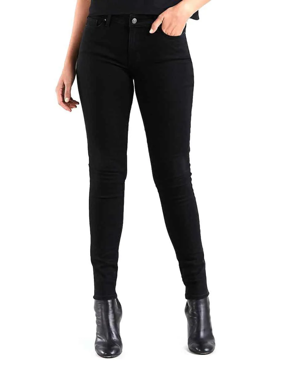 Jeans skinny Levi's 711 lavado obscuro corte cadera para mujer