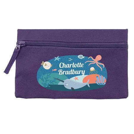 Ocean Life Personalised Pencil Case