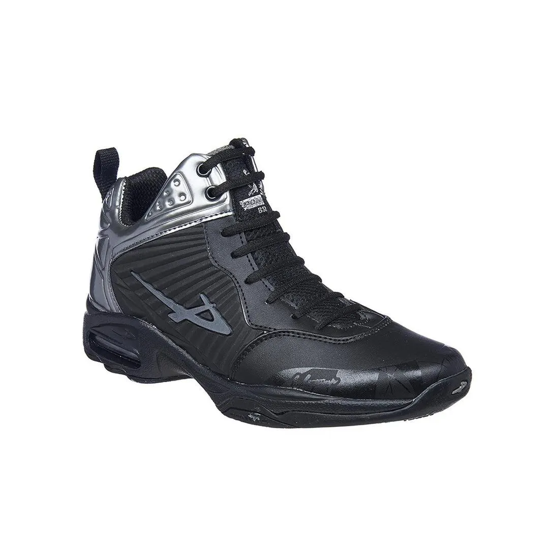 Tenis Pontiac Para Hombre Deportivo Negro Tipo Piel