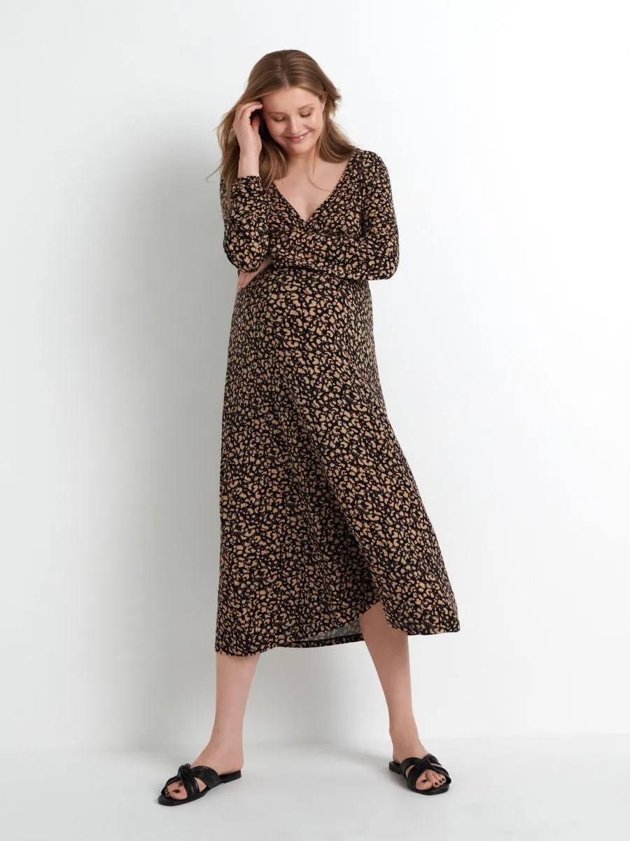 Sukienka midi ze wzorem MAMA