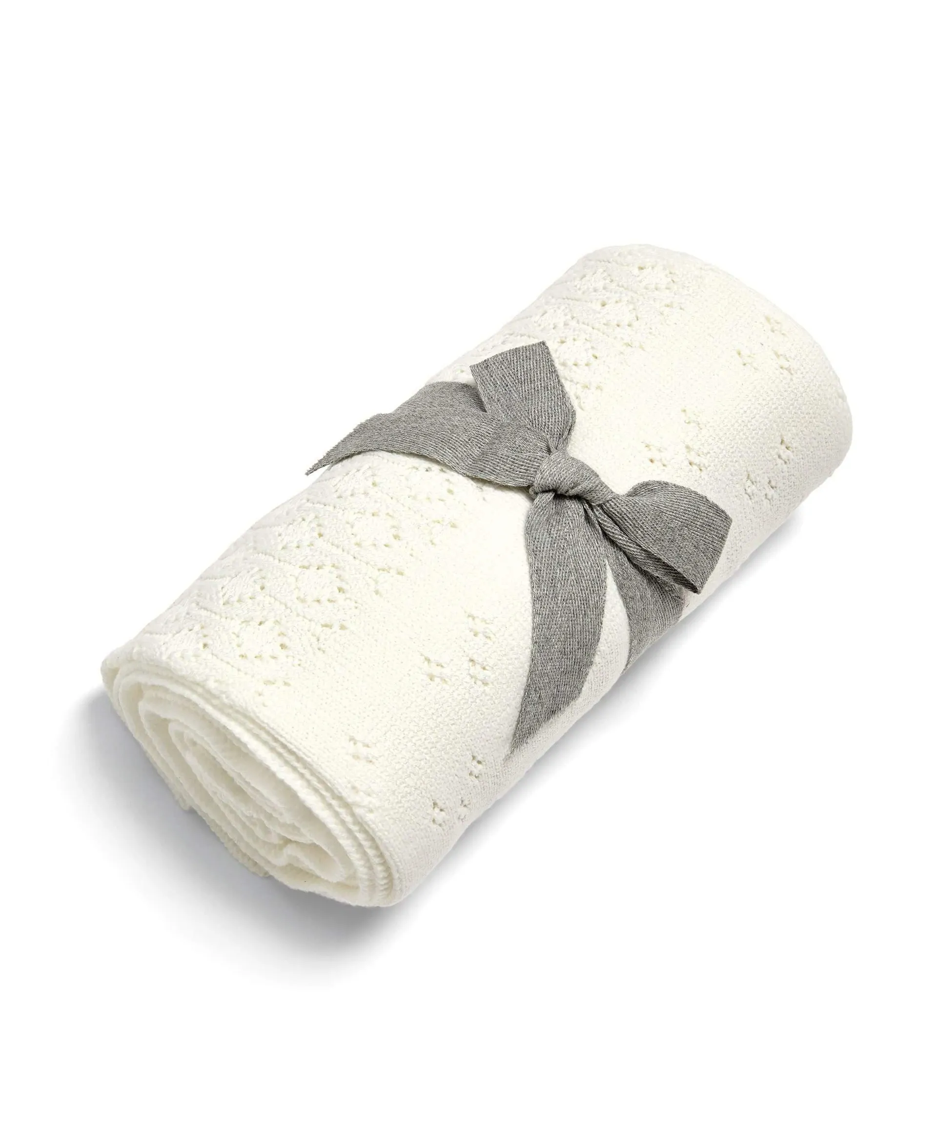 Knitted Blanket - Pointelle