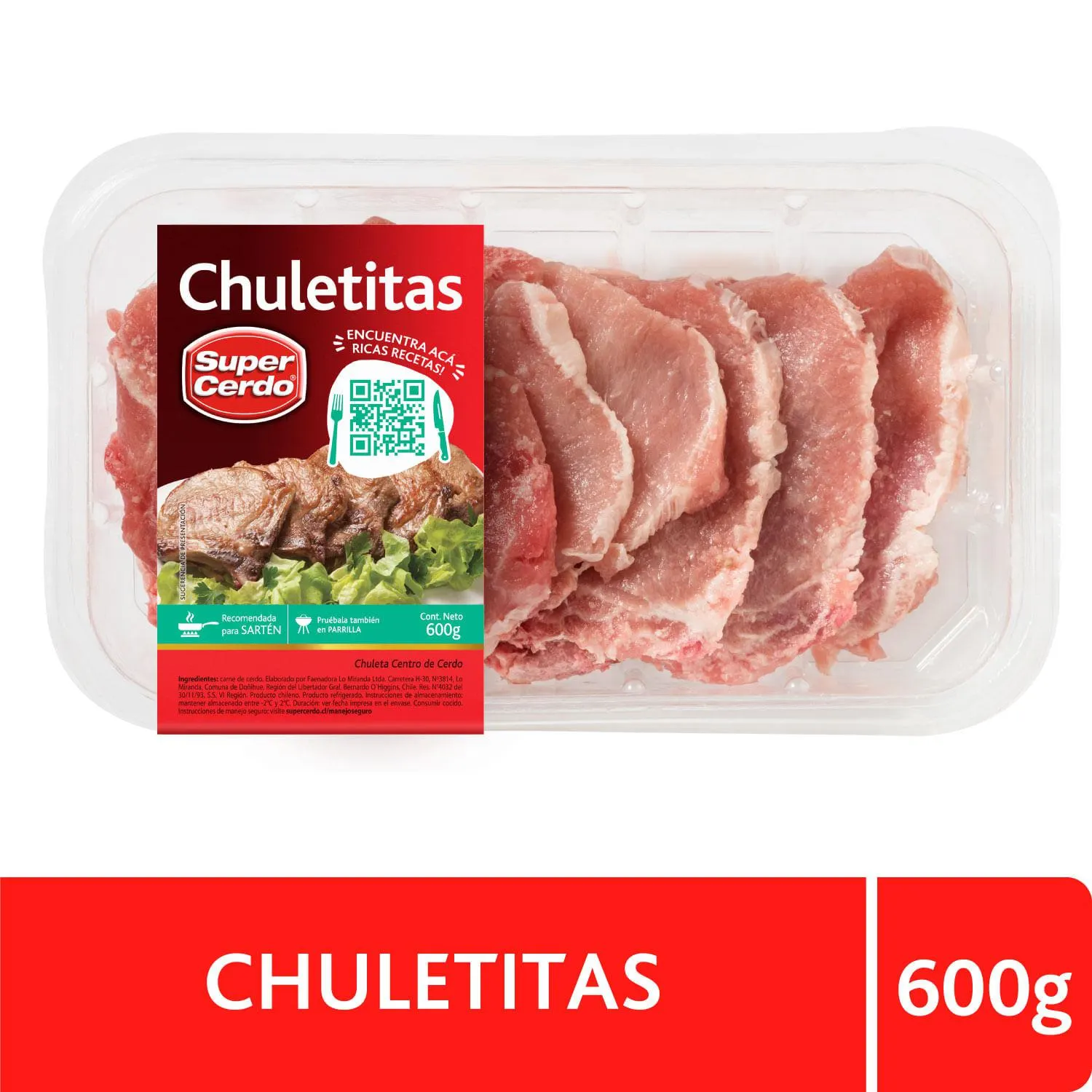 Chuletitas para freír 600 g