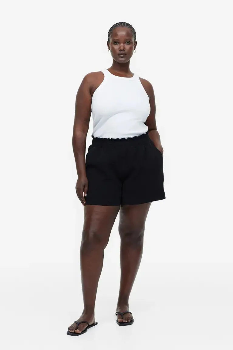 Rypytetyt puuvillashortsit