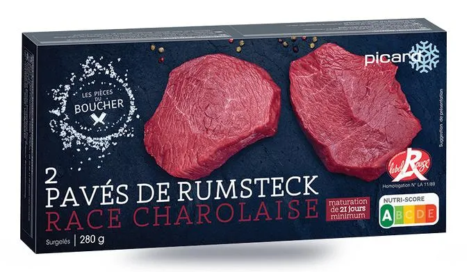 2 pavés de rumsteck Label Rouge