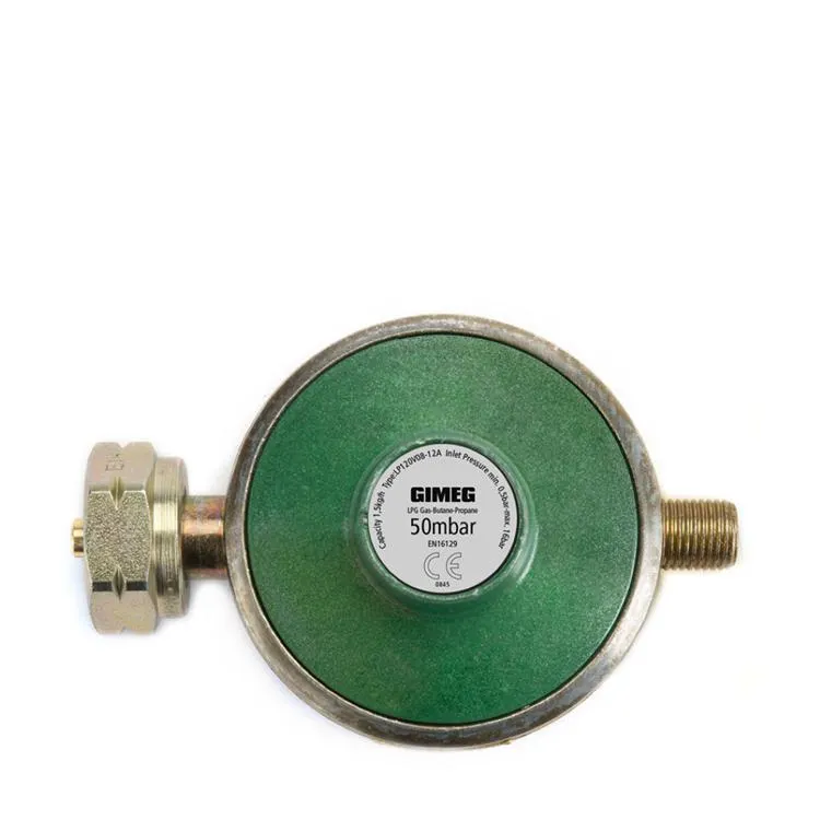 Gimeg gasdrukregelaar universeel 1/4"links 50mb