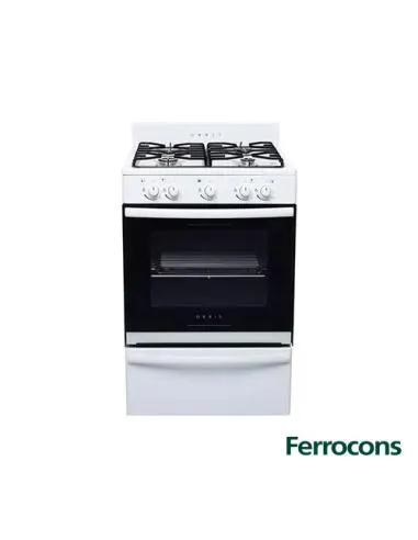 COCINA ORBIS BCA 50 CM- MULTIGAS 4 HORNALLAS-FACIL LIMPIEZA